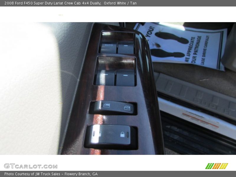 Oxford White / Tan 2008 Ford F450 Super Duty Lariat Crew Cab 4x4 Dually