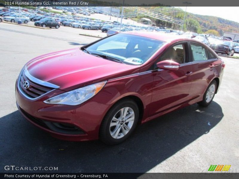 Venetian Red / Gray 2014 Hyundai Sonata GLS