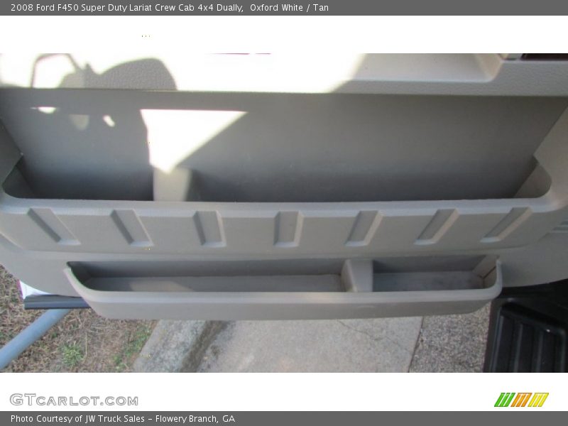 Oxford White / Tan 2008 Ford F450 Super Duty Lariat Crew Cab 4x4 Dually
