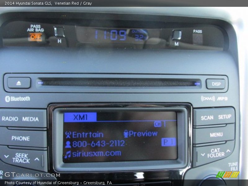 Venetian Red / Gray 2014 Hyundai Sonata GLS