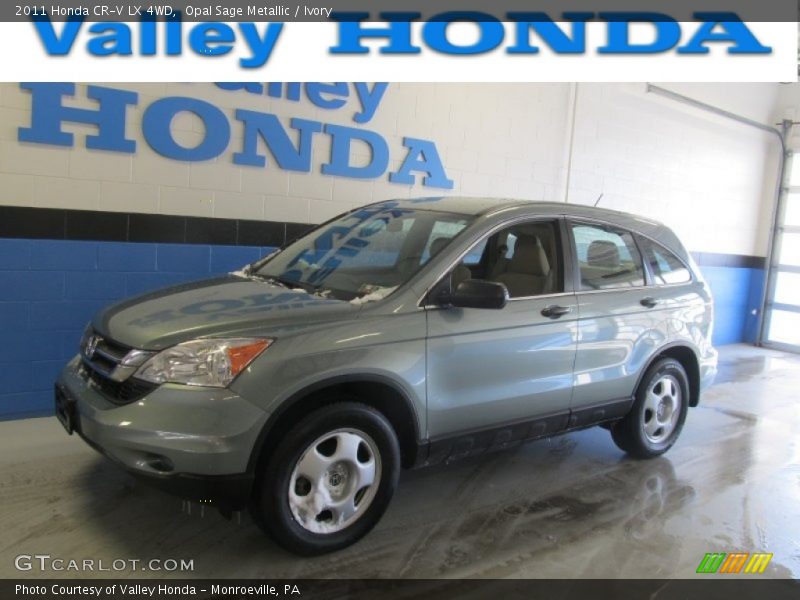 Opal Sage Metallic / Ivory 2011 Honda CR-V LX 4WD