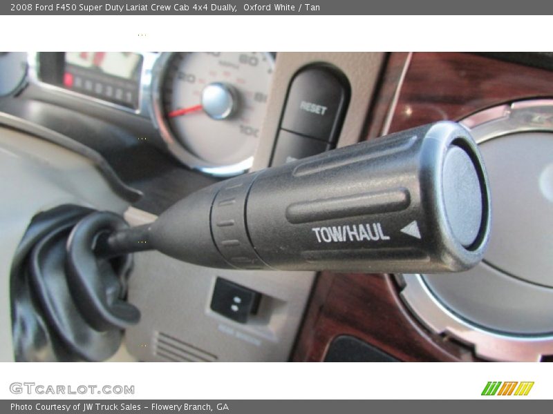 Oxford White / Tan 2008 Ford F450 Super Duty Lariat Crew Cab 4x4 Dually