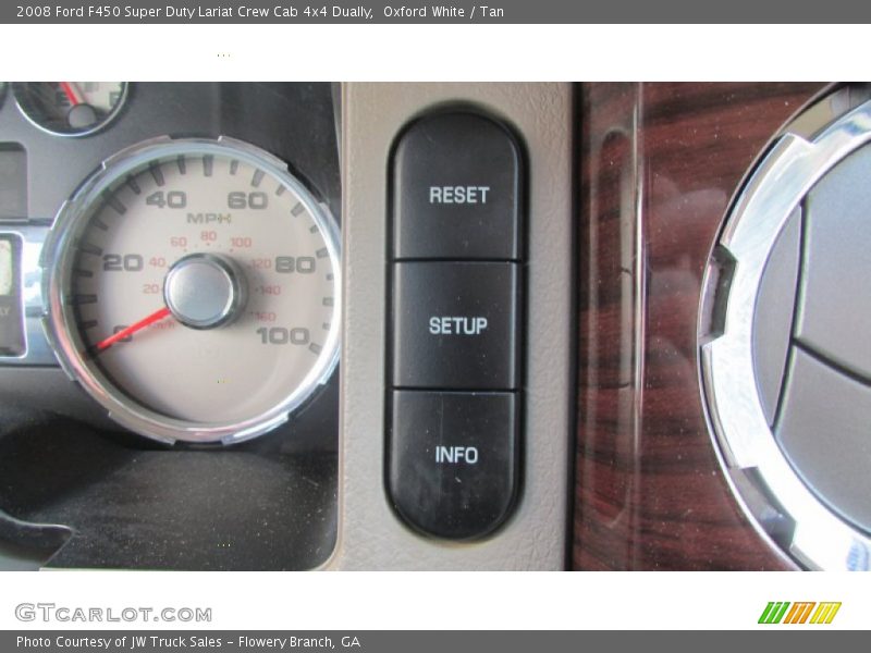 Oxford White / Tan 2008 Ford F450 Super Duty Lariat Crew Cab 4x4 Dually