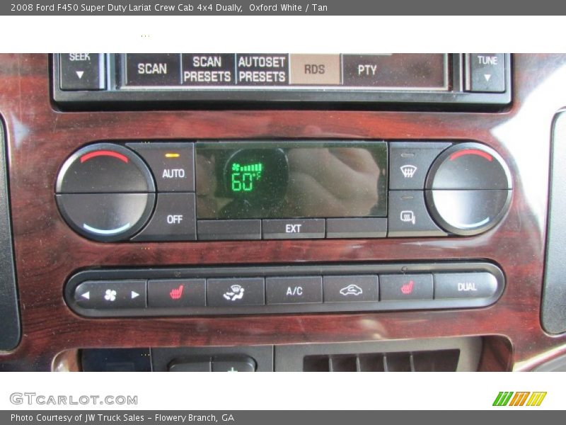 Oxford White / Tan 2008 Ford F450 Super Duty Lariat Crew Cab 4x4 Dually