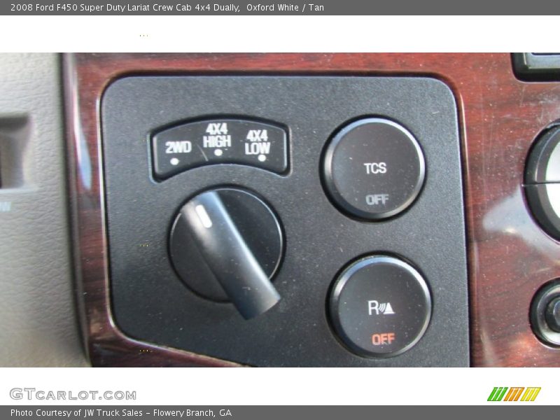 Oxford White / Tan 2008 Ford F450 Super Duty Lariat Crew Cab 4x4 Dually