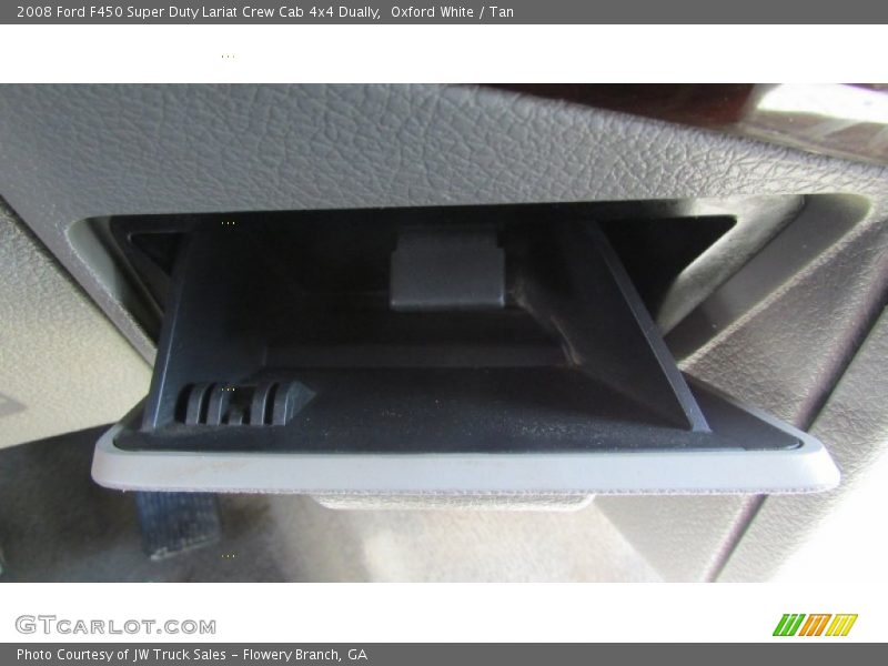 Oxford White / Tan 2008 Ford F450 Super Duty Lariat Crew Cab 4x4 Dually