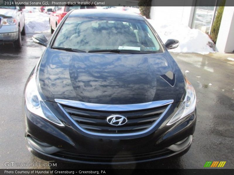 Phantom Black Metallic / Camel 2014 Hyundai Sonata GLS