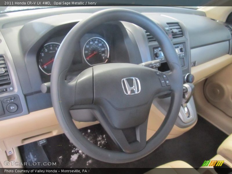 Opal Sage Metallic / Ivory 2011 Honda CR-V LX 4WD