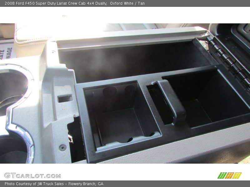 Oxford White / Tan 2008 Ford F450 Super Duty Lariat Crew Cab 4x4 Dually