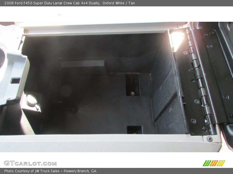 Oxford White / Tan 2008 Ford F450 Super Duty Lariat Crew Cab 4x4 Dually