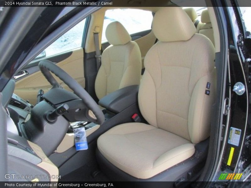 Phantom Black Metallic / Camel 2014 Hyundai Sonata GLS