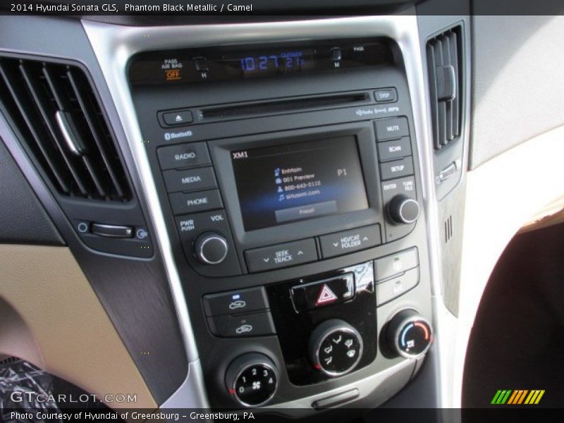 Phantom Black Metallic / Camel 2014 Hyundai Sonata GLS