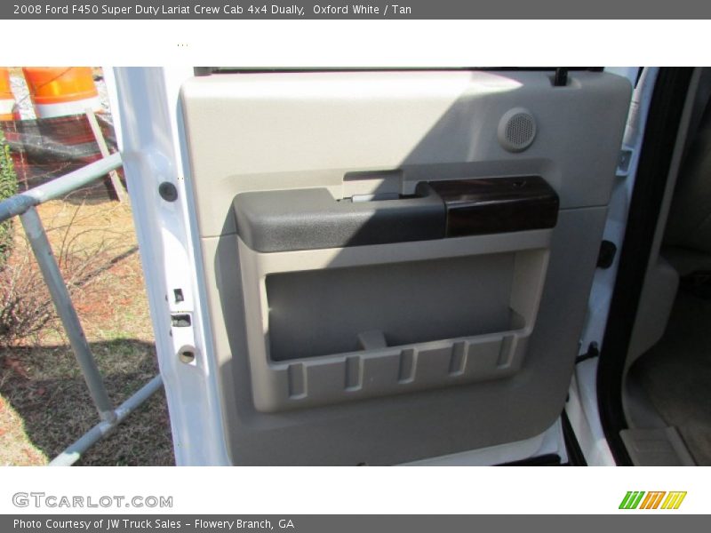 Oxford White / Tan 2008 Ford F450 Super Duty Lariat Crew Cab 4x4 Dually