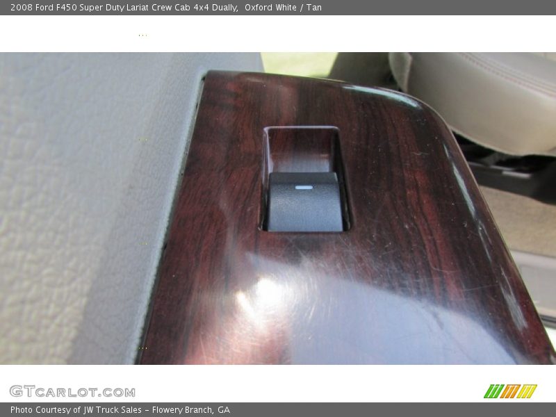Oxford White / Tan 2008 Ford F450 Super Duty Lariat Crew Cab 4x4 Dually