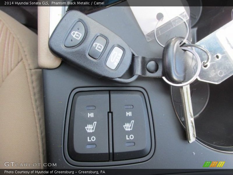 Phantom Black Metallic / Camel 2014 Hyundai Sonata GLS