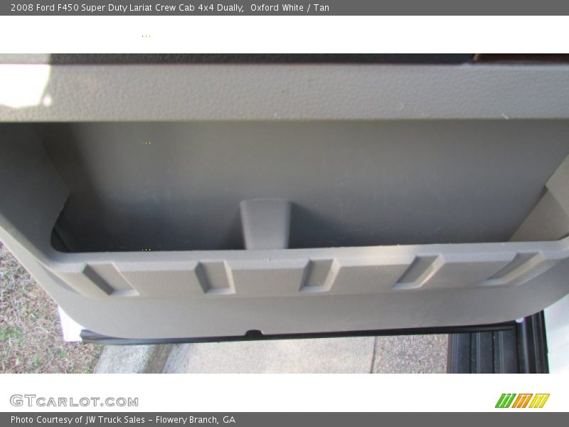 Oxford White / Tan 2008 Ford F450 Super Duty Lariat Crew Cab 4x4 Dually