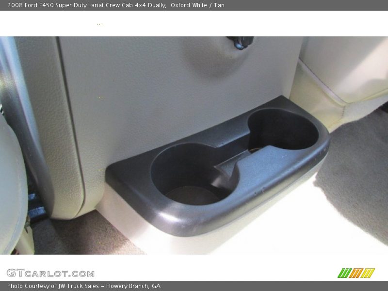 Oxford White / Tan 2008 Ford F450 Super Duty Lariat Crew Cab 4x4 Dually