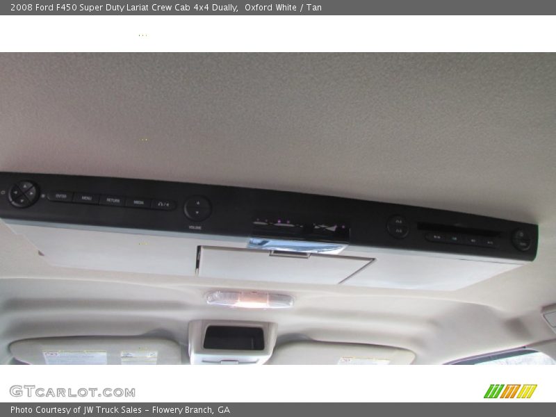 Oxford White / Tan 2008 Ford F450 Super Duty Lariat Crew Cab 4x4 Dually