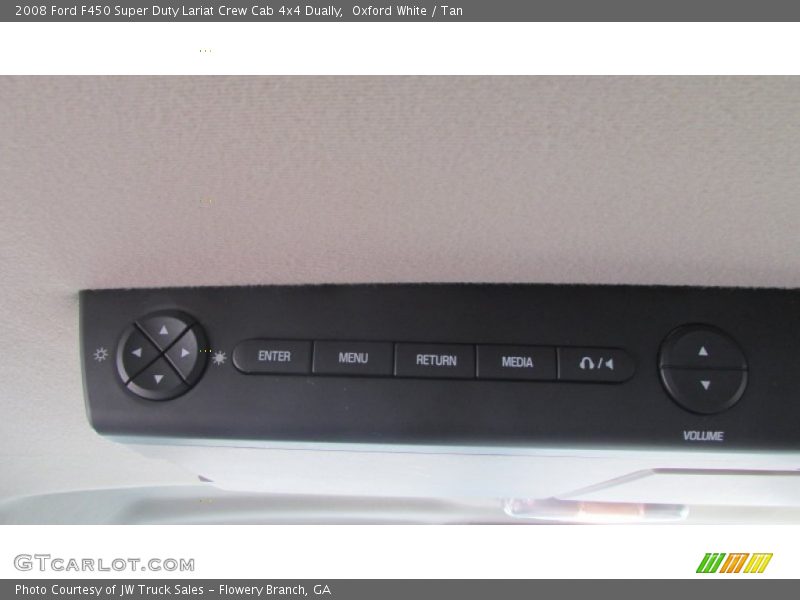 Oxford White / Tan 2008 Ford F450 Super Duty Lariat Crew Cab 4x4 Dually