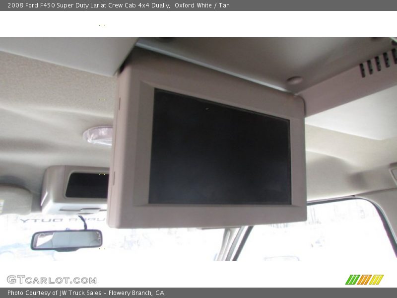 Oxford White / Tan 2008 Ford F450 Super Duty Lariat Crew Cab 4x4 Dually