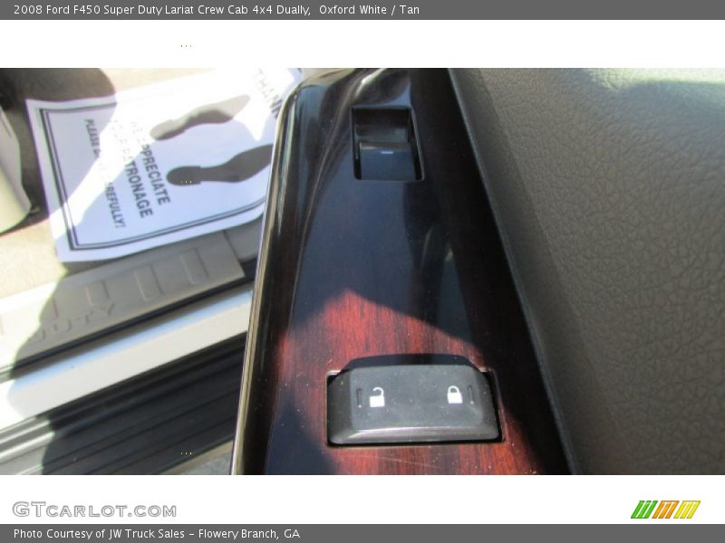 Oxford White / Tan 2008 Ford F450 Super Duty Lariat Crew Cab 4x4 Dually