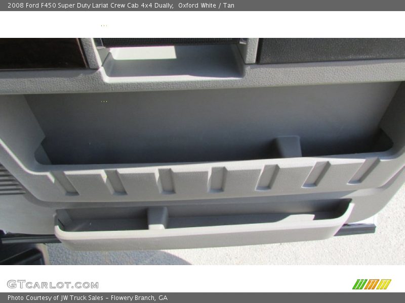 Oxford White / Tan 2008 Ford F450 Super Duty Lariat Crew Cab 4x4 Dually