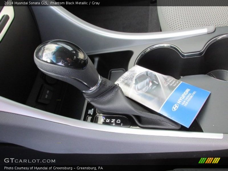 Phantom Black Metallic / Gray 2014 Hyundai Sonata GLS