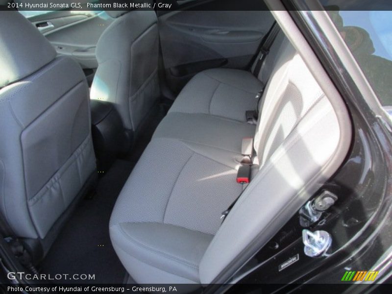 Phantom Black Metallic / Gray 2014 Hyundai Sonata GLS