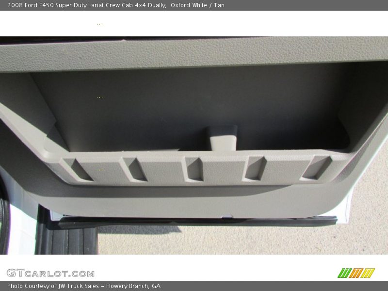 Oxford White / Tan 2008 Ford F450 Super Duty Lariat Crew Cab 4x4 Dually