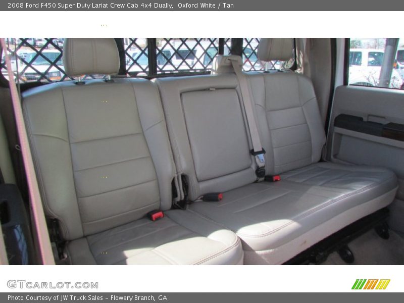 Oxford White / Tan 2008 Ford F450 Super Duty Lariat Crew Cab 4x4 Dually
