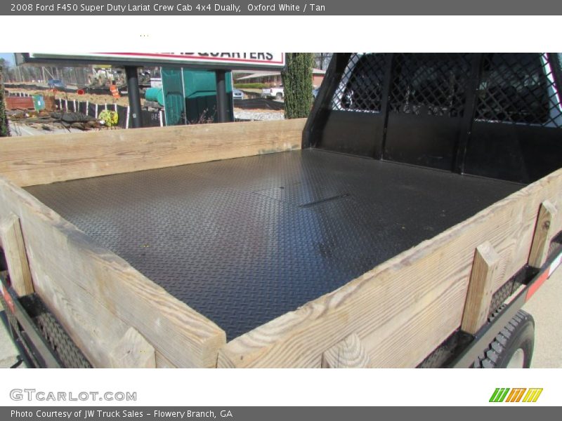 Oxford White / Tan 2008 Ford F450 Super Duty Lariat Crew Cab 4x4 Dually