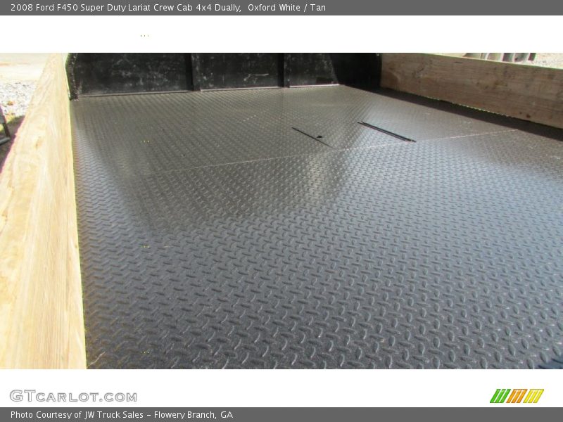 Oxford White / Tan 2008 Ford F450 Super Duty Lariat Crew Cab 4x4 Dually