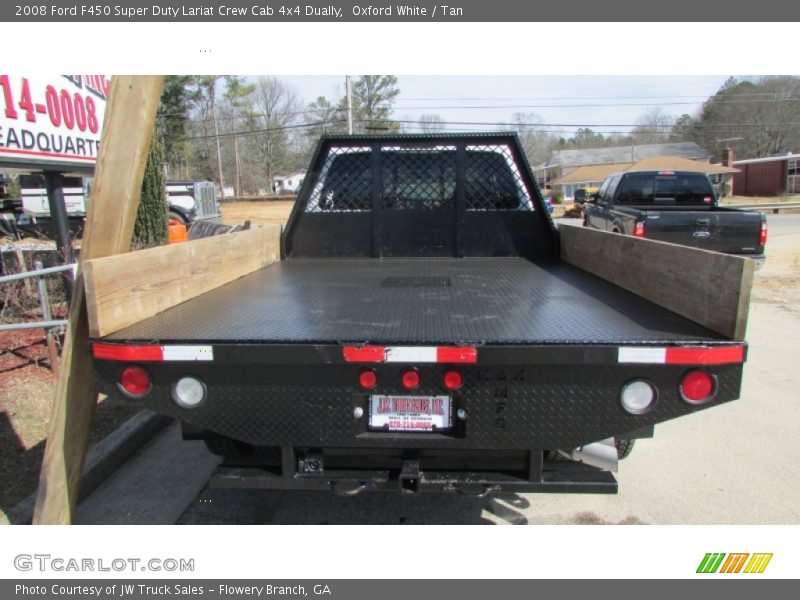 Oxford White / Tan 2008 Ford F450 Super Duty Lariat Crew Cab 4x4 Dually