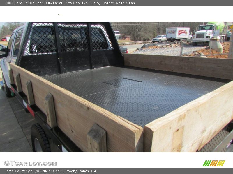 Oxford White / Tan 2008 Ford F450 Super Duty Lariat Crew Cab 4x4 Dually