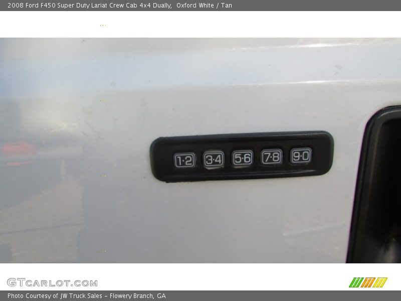 Oxford White / Tan 2008 Ford F450 Super Duty Lariat Crew Cab 4x4 Dually