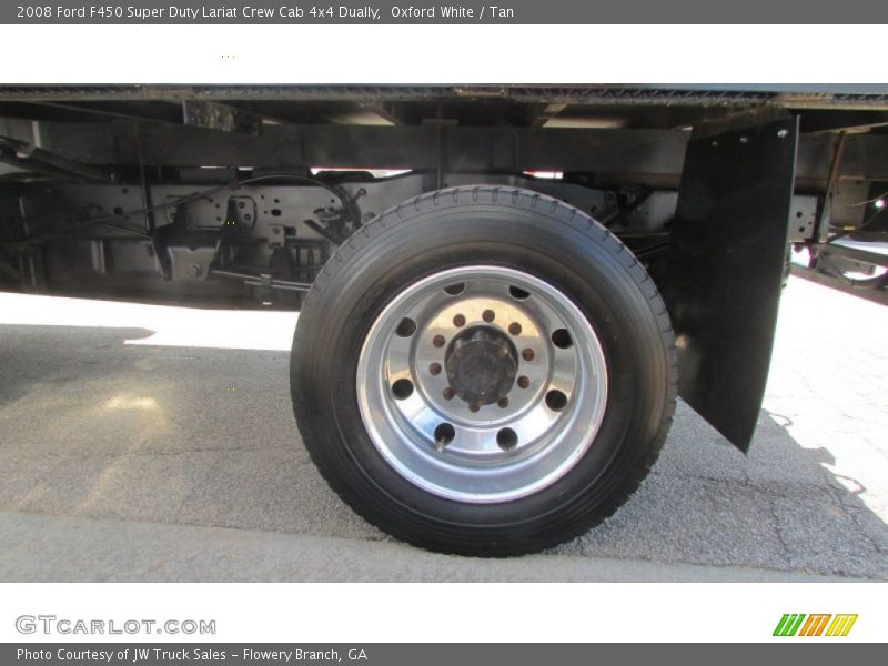 Oxford White / Tan 2008 Ford F450 Super Duty Lariat Crew Cab 4x4 Dually