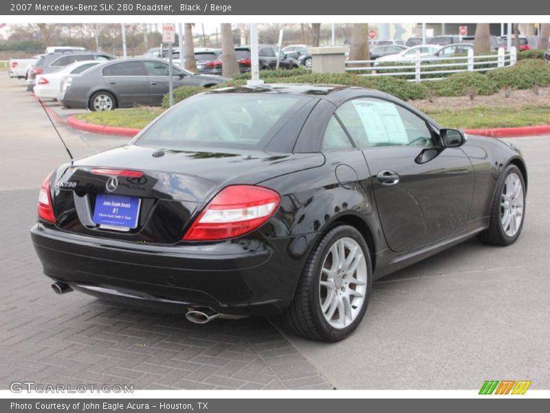 Black / Beige 2007 Mercedes-Benz SLK 280 Roadster