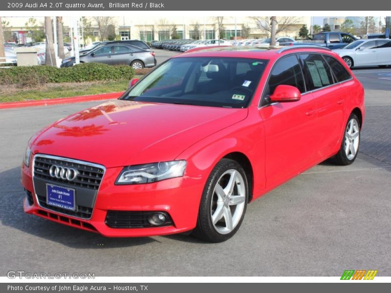 Brilliant Red / Black 2009 Audi A4 2.0T quattro Avant