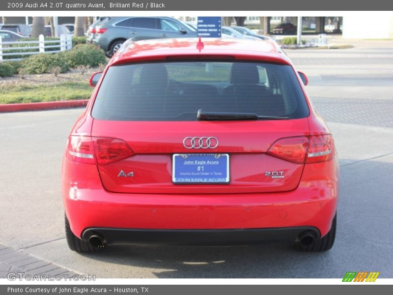 Brilliant Red / Black 2009 Audi A4 2.0T quattro Avant
