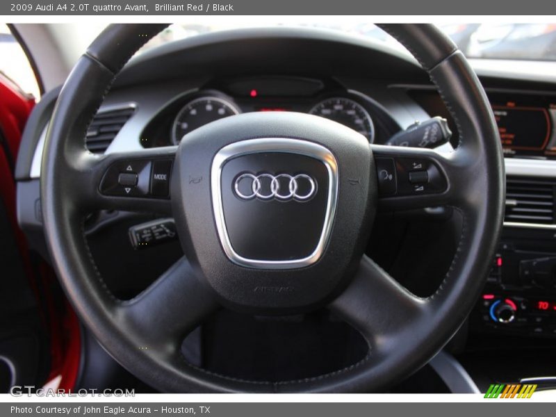 Brilliant Red / Black 2009 Audi A4 2.0T quattro Avant