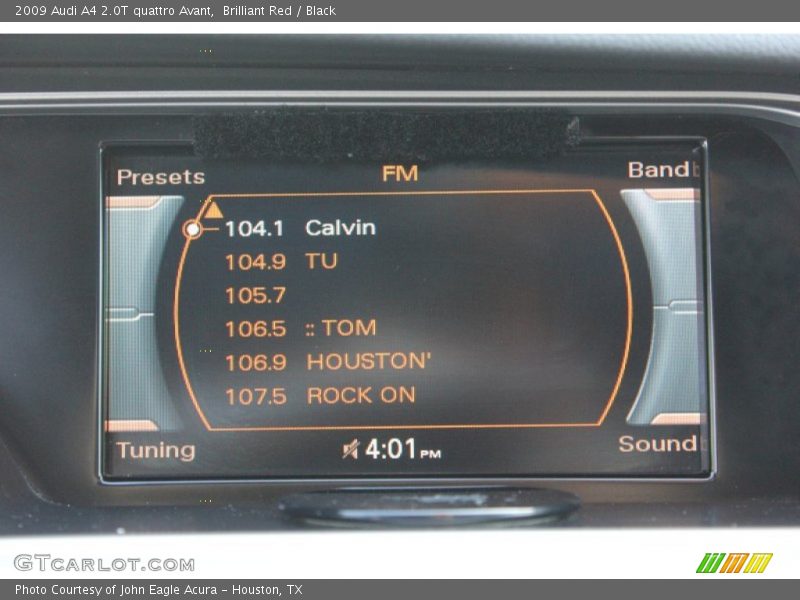 Brilliant Red / Black 2009 Audi A4 2.0T quattro Avant