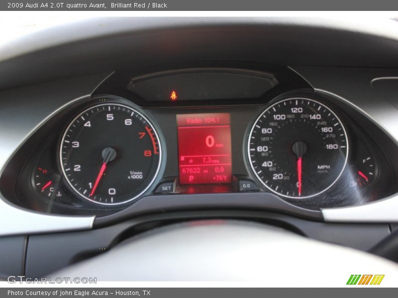 Brilliant Red / Black 2009 Audi A4 2.0T quattro Avant