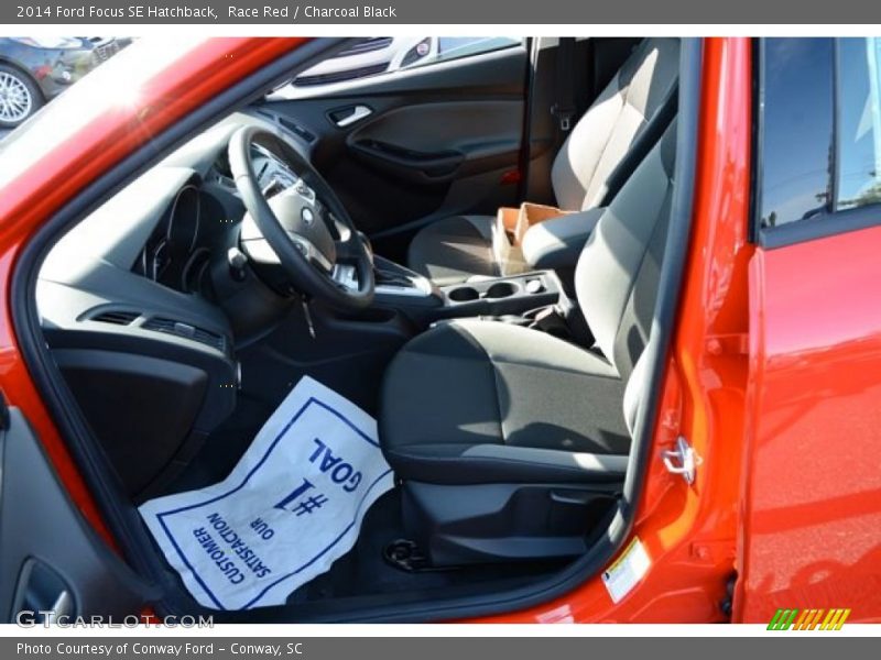 Race Red / Charcoal Black 2014 Ford Focus SE Hatchback