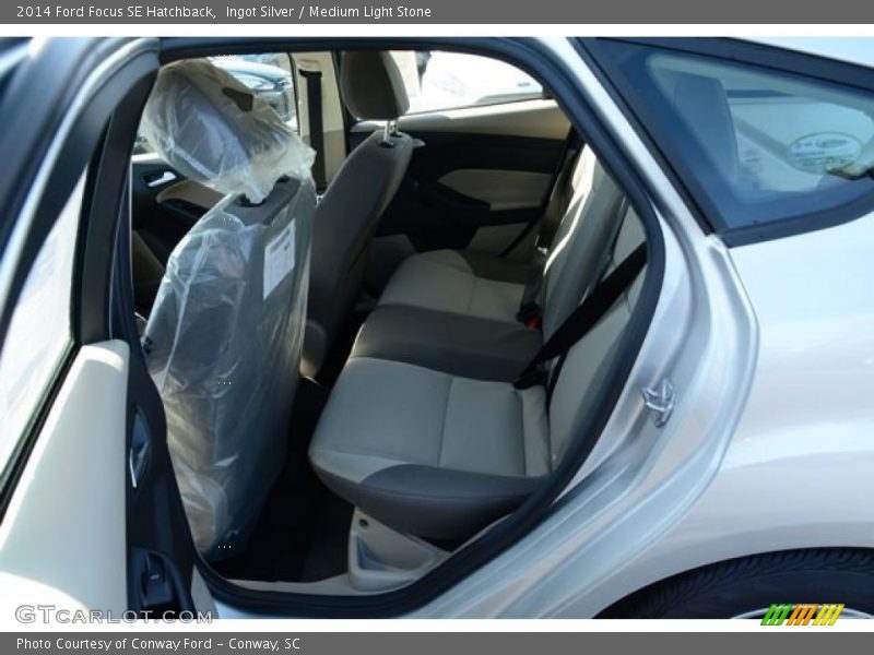 Ingot Silver / Medium Light Stone 2014 Ford Focus SE Hatchback