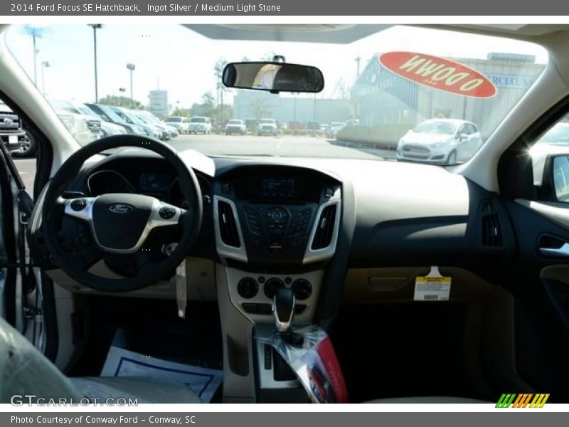 Ingot Silver / Medium Light Stone 2014 Ford Focus SE Hatchback