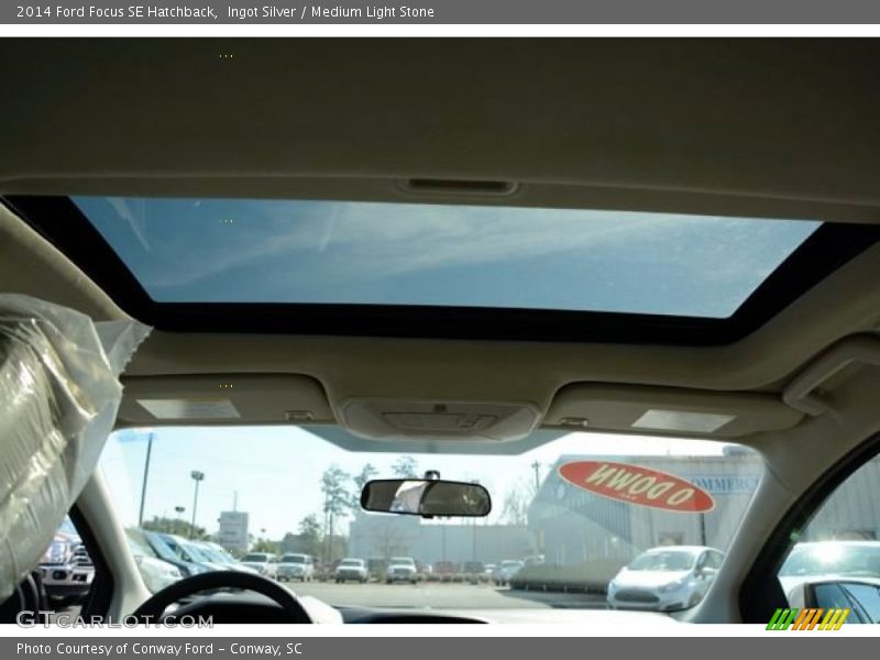 Ingot Silver / Medium Light Stone 2014 Ford Focus SE Hatchback