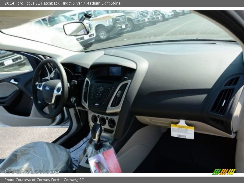 Ingot Silver / Medium Light Stone 2014 Ford Focus SE Hatchback