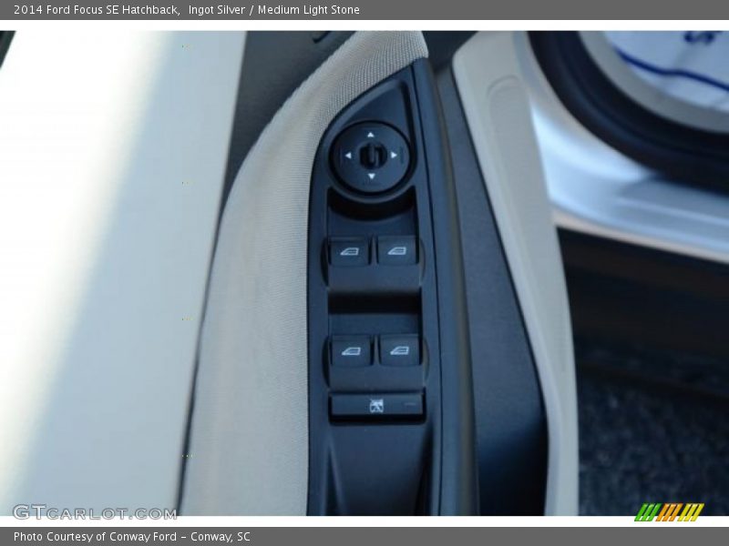 Ingot Silver / Medium Light Stone 2014 Ford Focus SE Hatchback