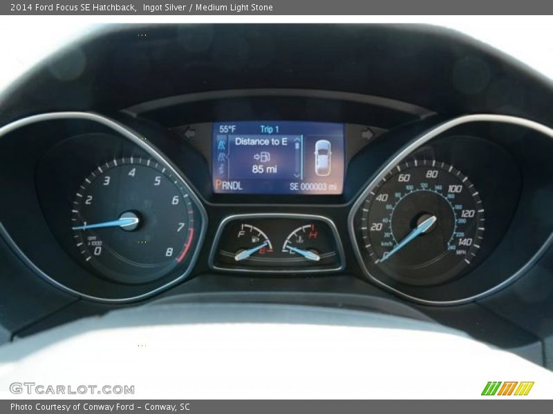 Ingot Silver / Medium Light Stone 2014 Ford Focus SE Hatchback