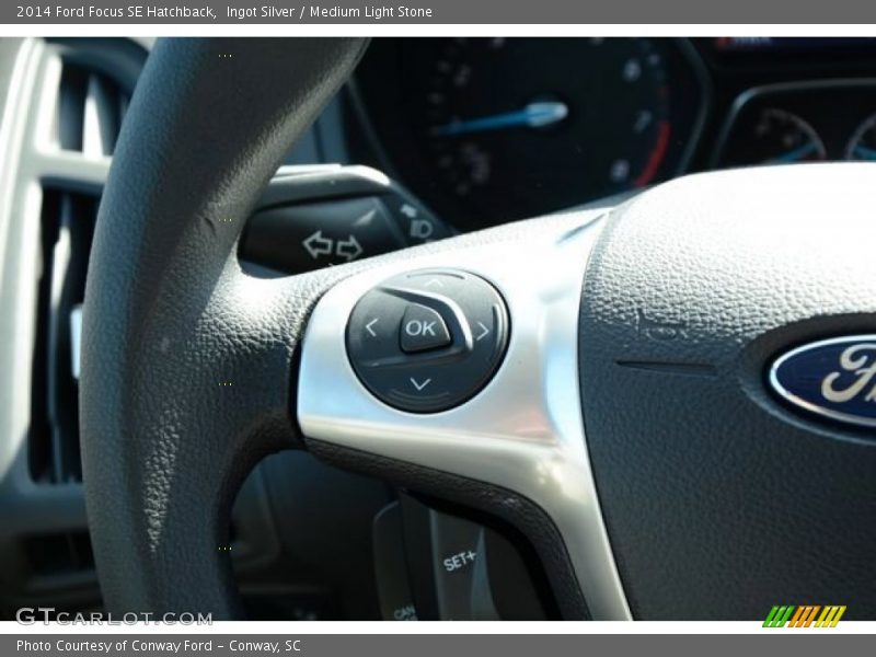 Ingot Silver / Medium Light Stone 2014 Ford Focus SE Hatchback